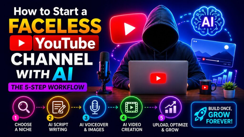 Start a Faceless YouTube Channel With AI 