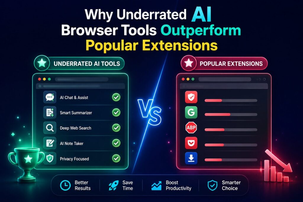 Why Underrated AI Browser Tools Outperform Popular Extensions