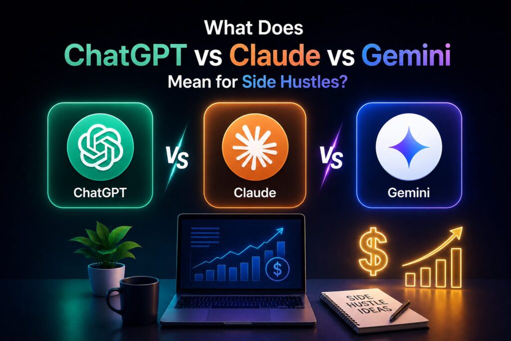 What Does ChatGPT vs Claude vs Gemini Mean for Side Hustles
