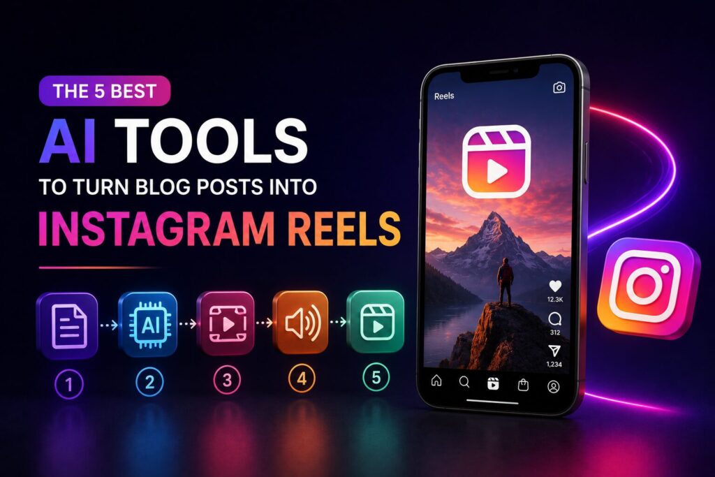 The 5 Best AI Tools to Turn Blog Posts Into Instagram Reels 2026 (Tested and Ranked)