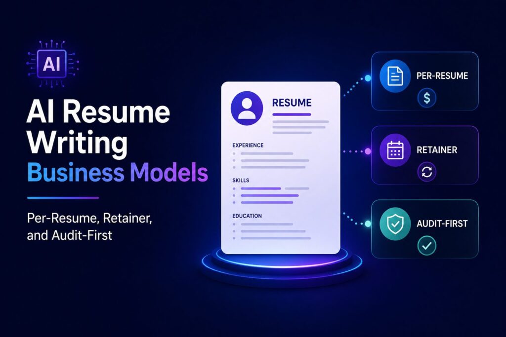AI Resume Writing Business Models Per Resume, Retainer, and Audit First