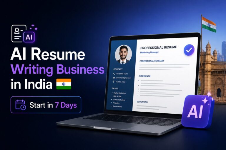 AI Resume Writing Business in India Start in 7 Days