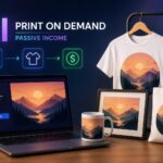 Use AI tools like Midjourney to generate stunning art, upload to Redbubble or Etsy, and start earning passive income. No design skills needed. Start today!