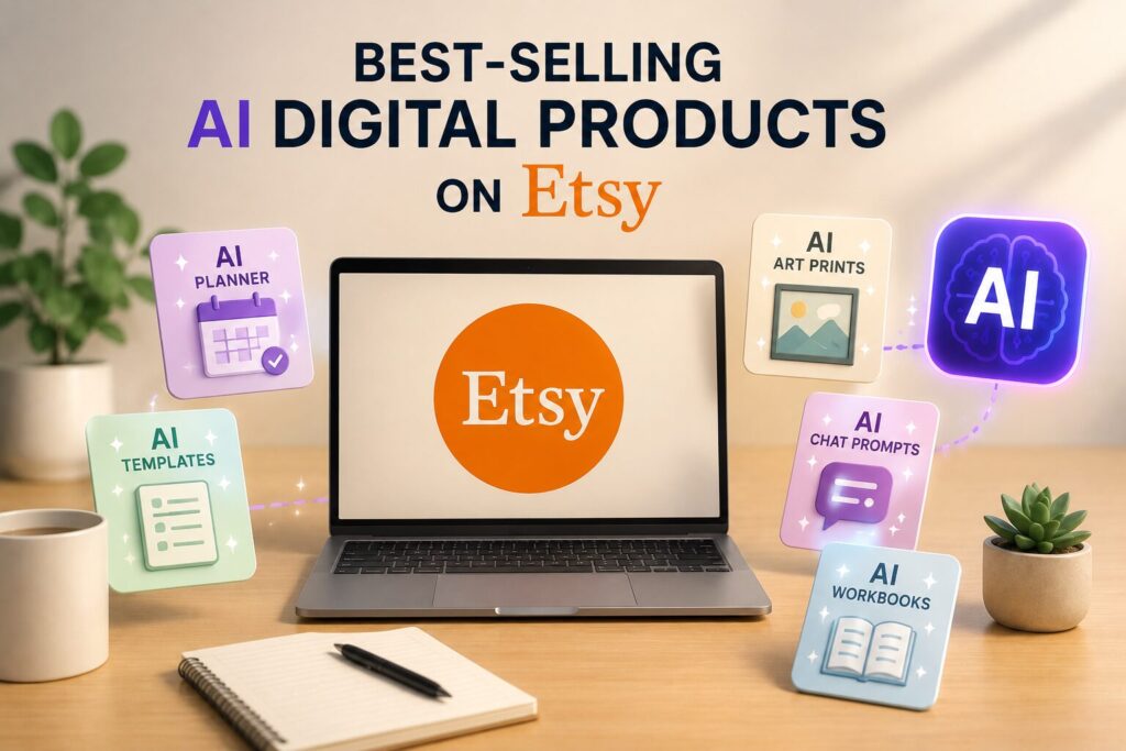 Best-Selling AI Digital Products on Etsy