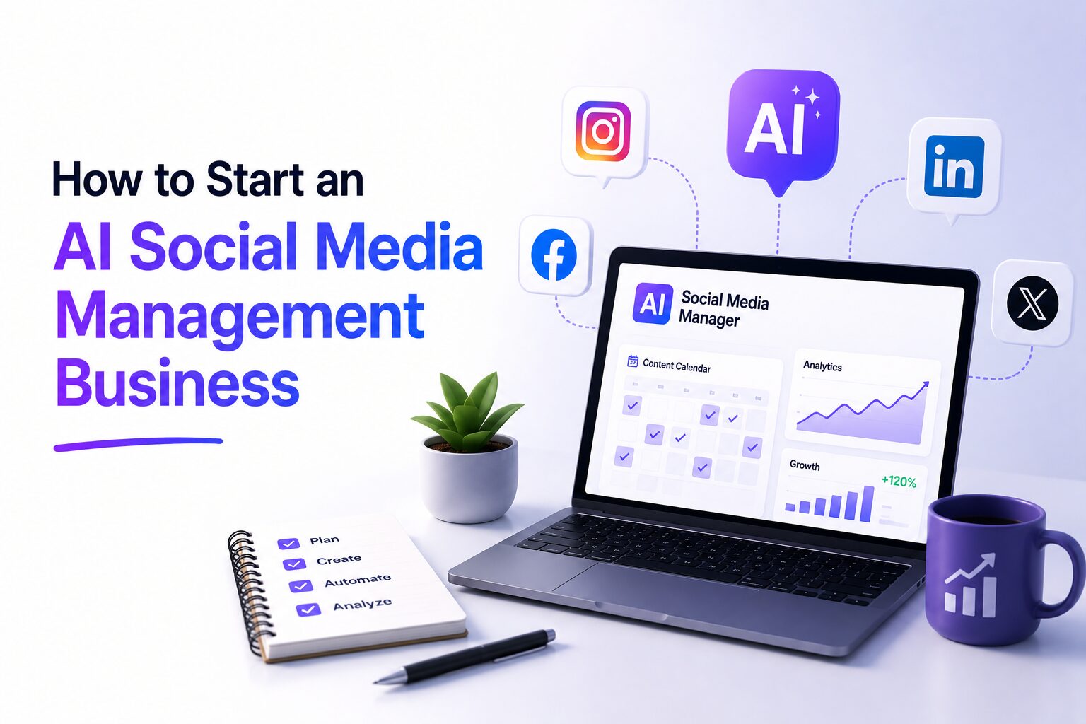 How to Start an AI Social Media Management Business