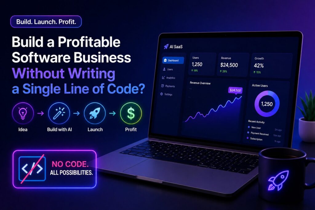 What If You Could Build a Profitable Software Business Without Writing a Single Line of Code