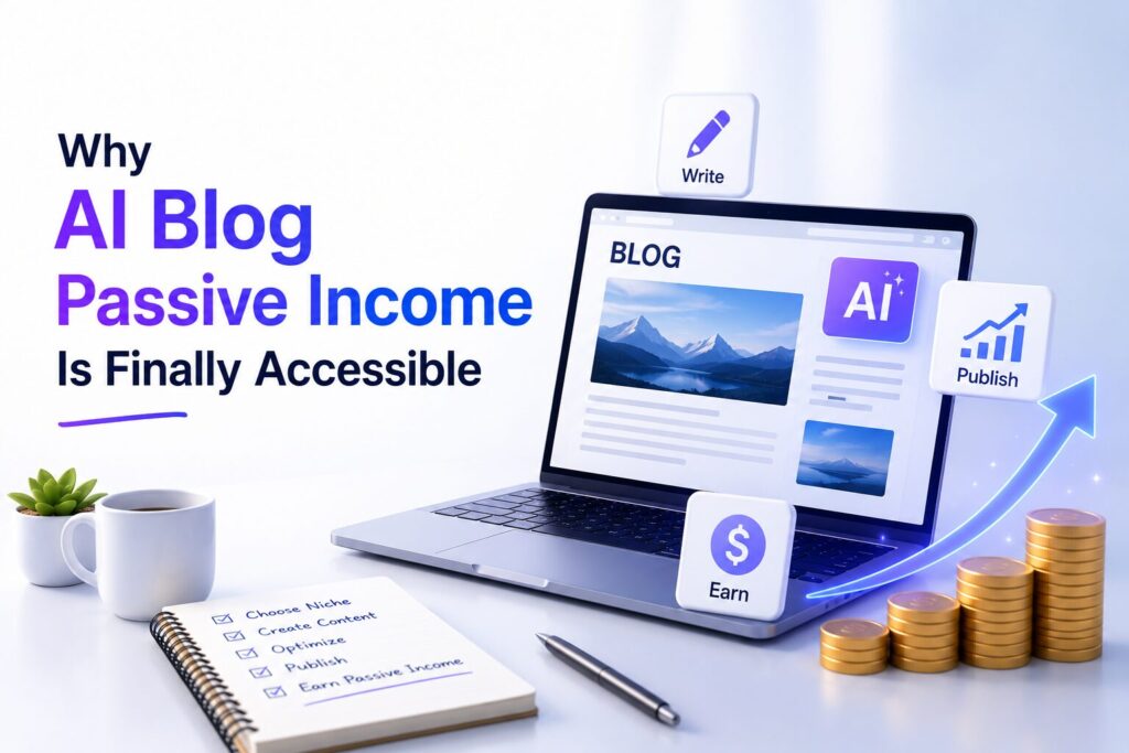 Why AI Blog Passive Income Is Finally Accessible