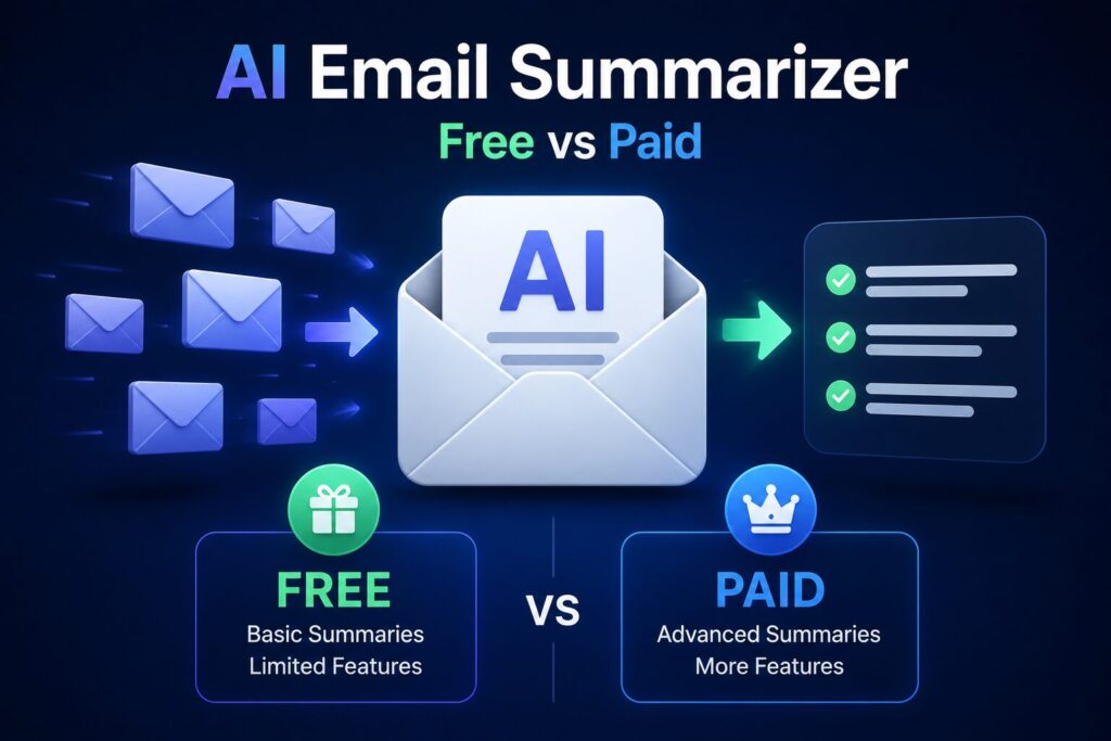 Best Tools That AI Summarize Emails – Free vs Paid