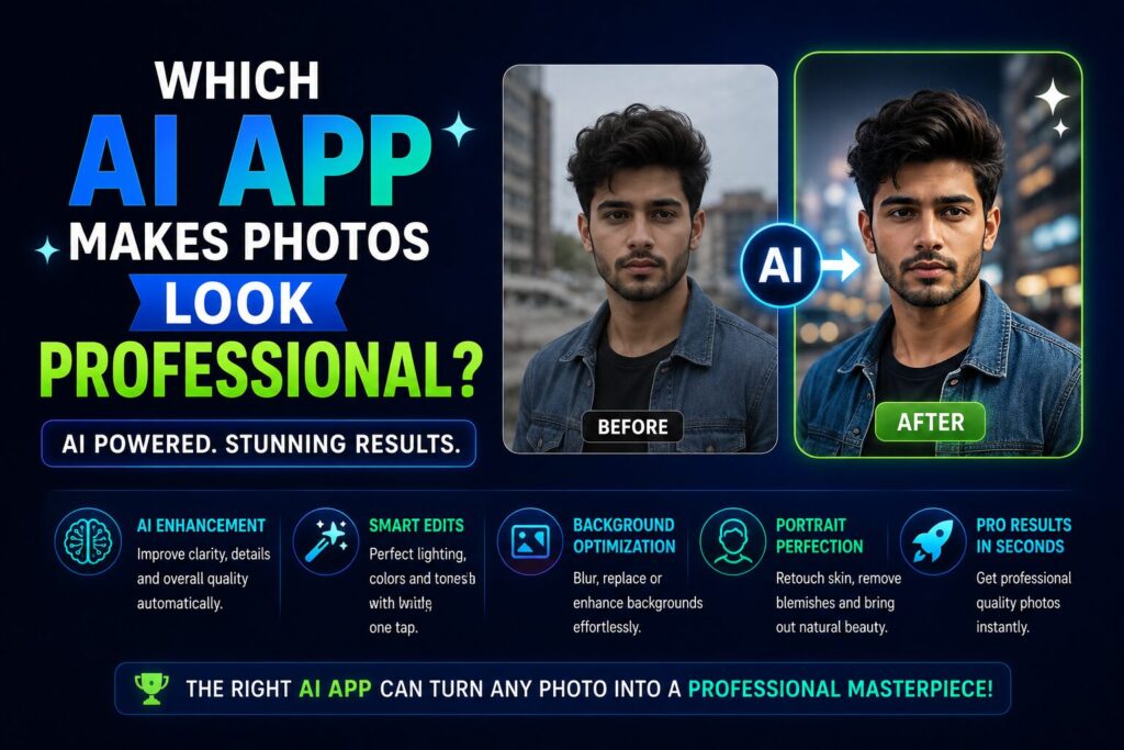 Which AI App Makes Photos Look Professional