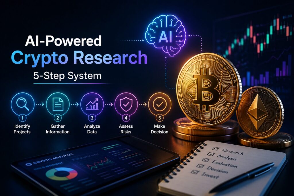 How to Use AI to Research Crypto Before Buying — The 5-Step System