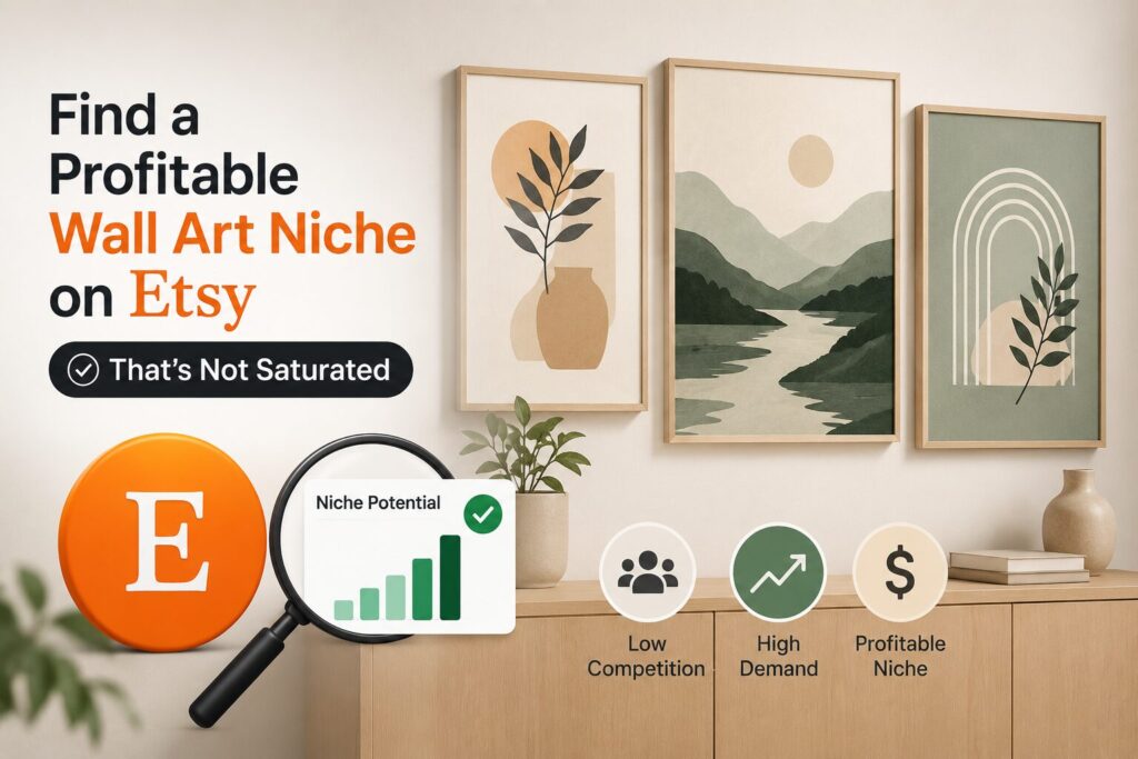 How to Find a Profitable Wall Art Niche on Etsy (That's Not Saturated)