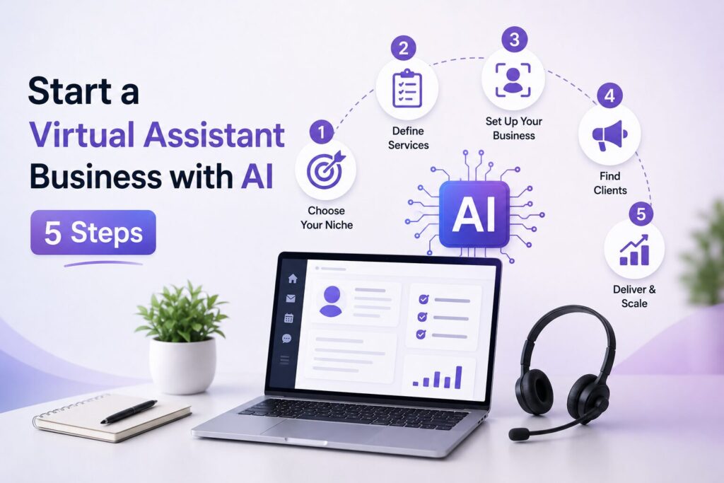 How to Start a Virtual Assistant Business with AI – 5 Steps