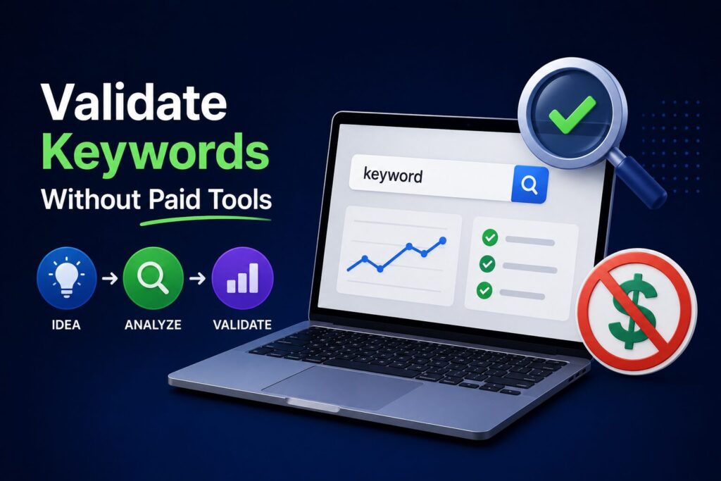 How to Validate Keywords Without Paid Tools