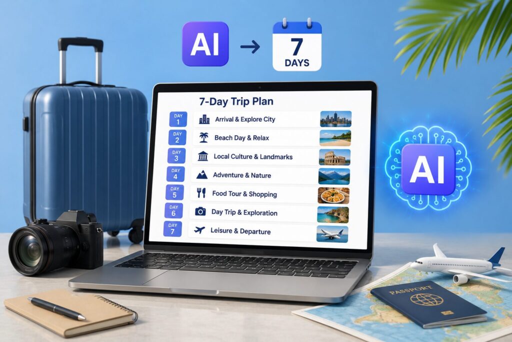 Step‑by‑Step Plan a 7‑Day Trip Using AI (Real Worked Example)