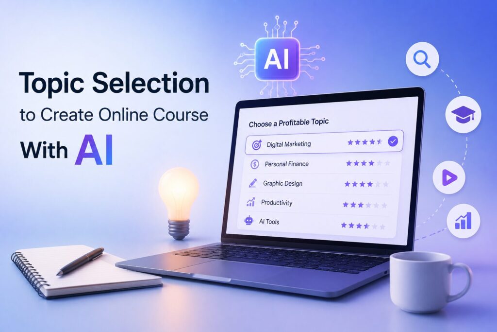 Topic Selection to Create Online Course With AI